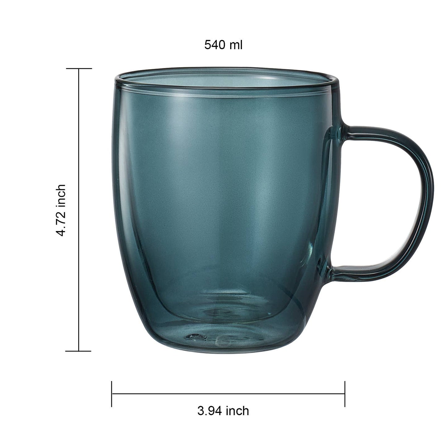 Double Wall Insulated Glass Mugs