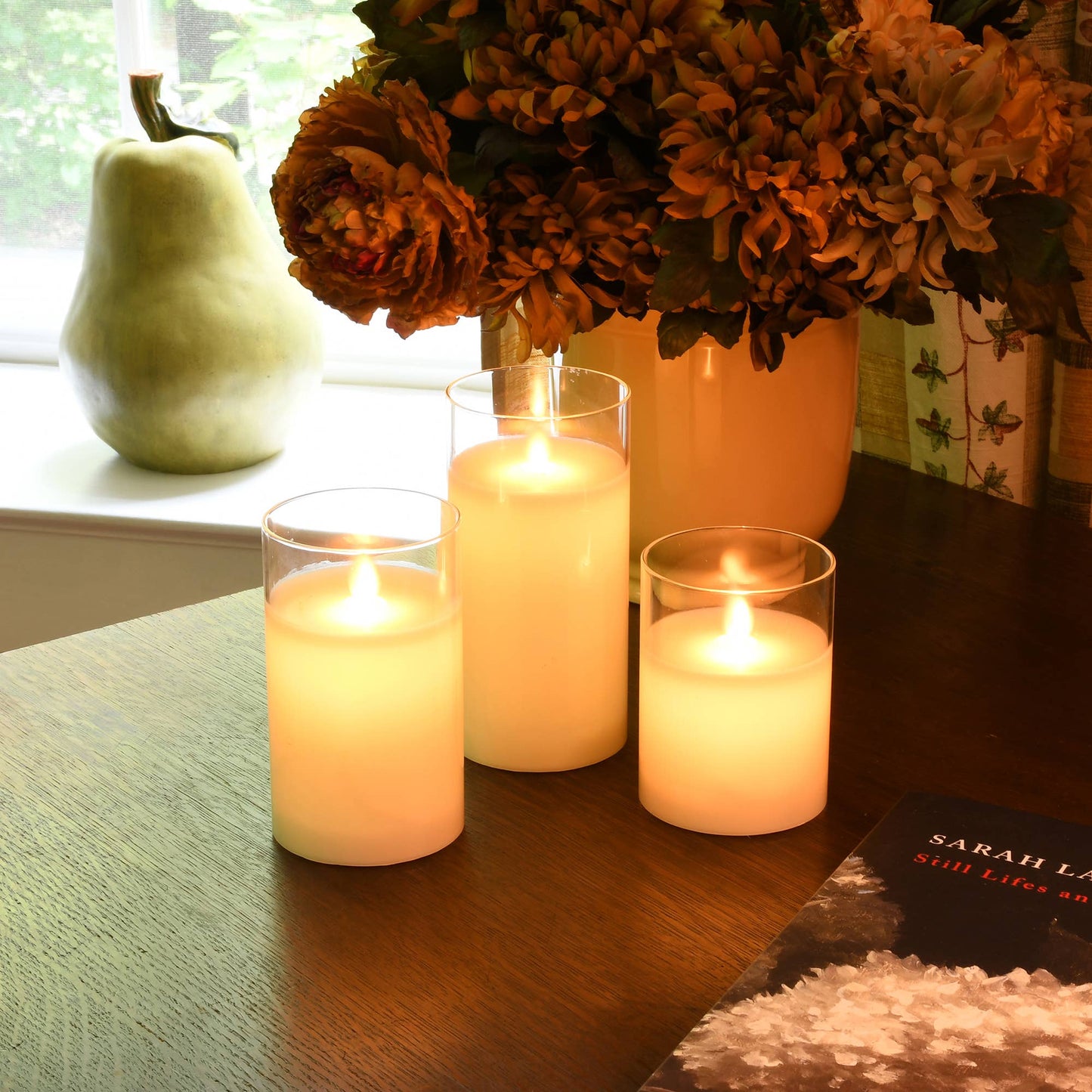 Glass Hurricane Candles