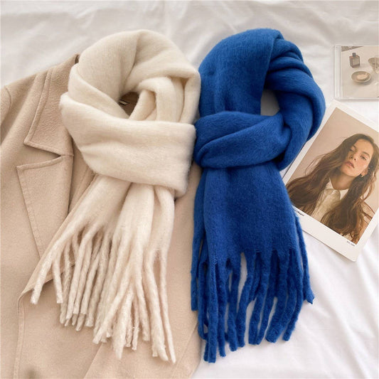Mohair Tassel Scarves