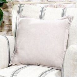 Neutral 18" Square Cotton Pillows