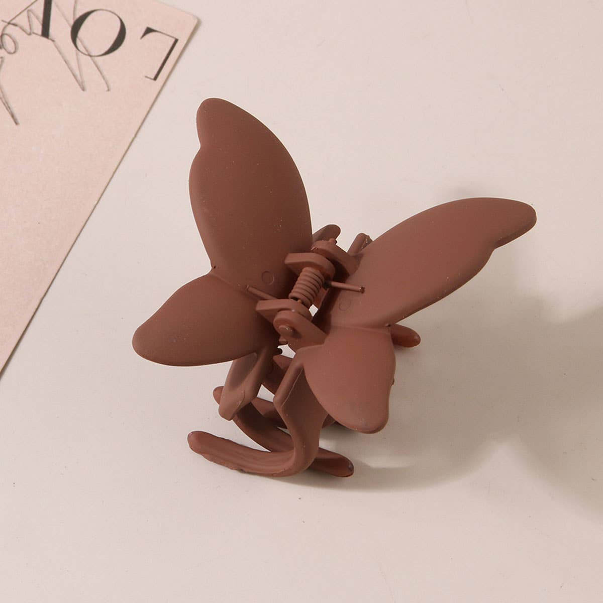 Matte Butterfly Hair Claw Clips