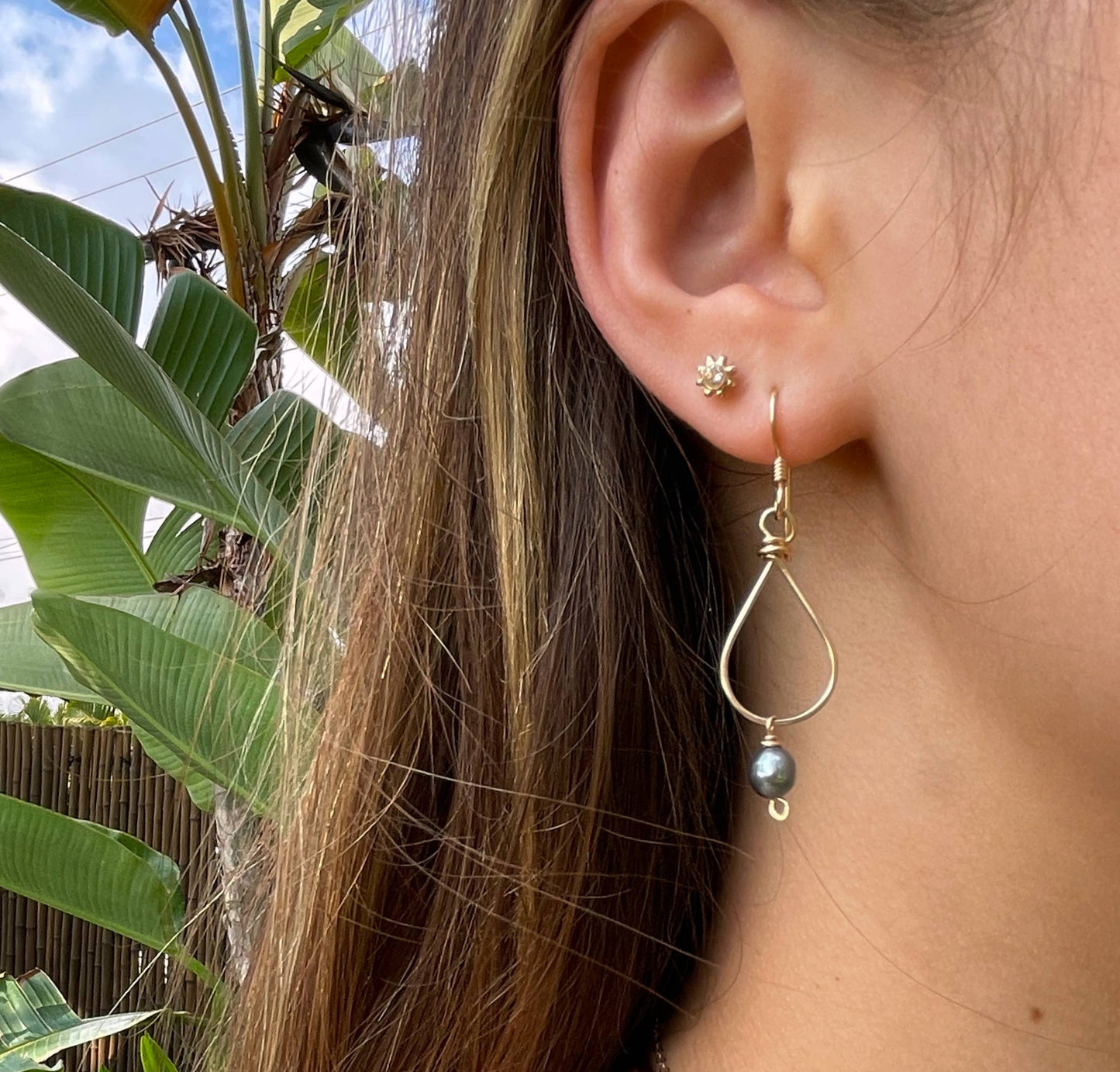 Small Teardrop Freshwater Pearl | 14kt Gold Filled, Sterling