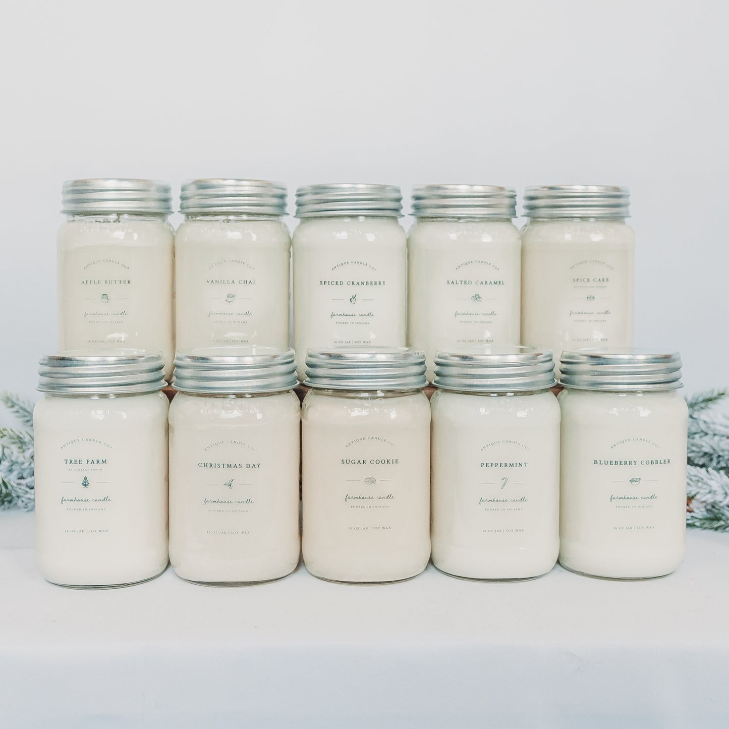 Holiday Mason Jar Candles