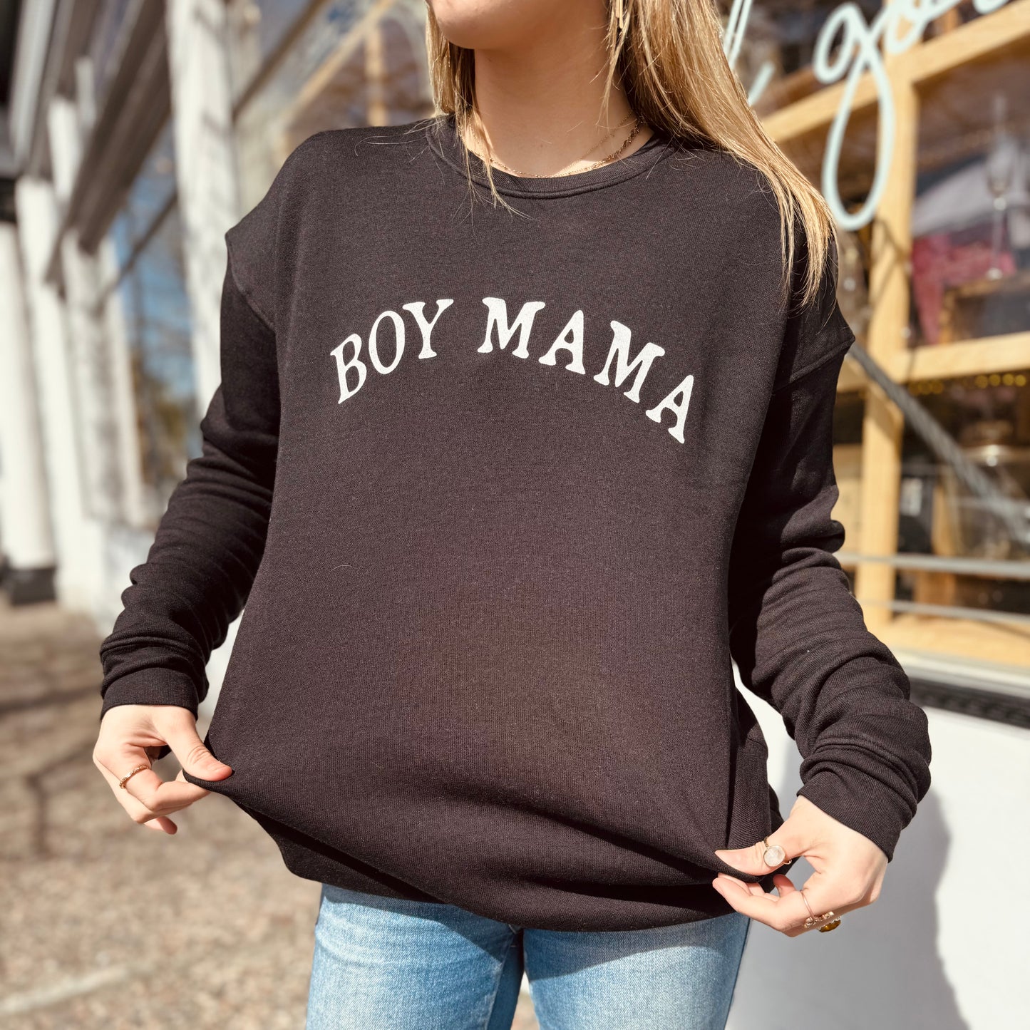 Boy Mama Graphic Sweatshirt
