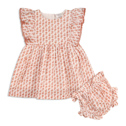 Heather Dobby Cotton Floral Dress + Bloomer