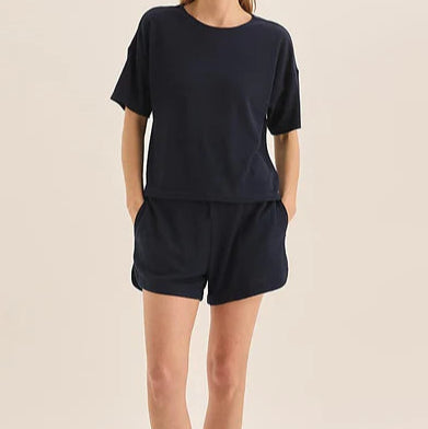 Olivia Waffle Lounge Short Set