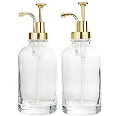 Glass Coffee Syrup Dispenser Set