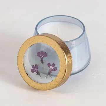 Petite Pressed Floral Candles