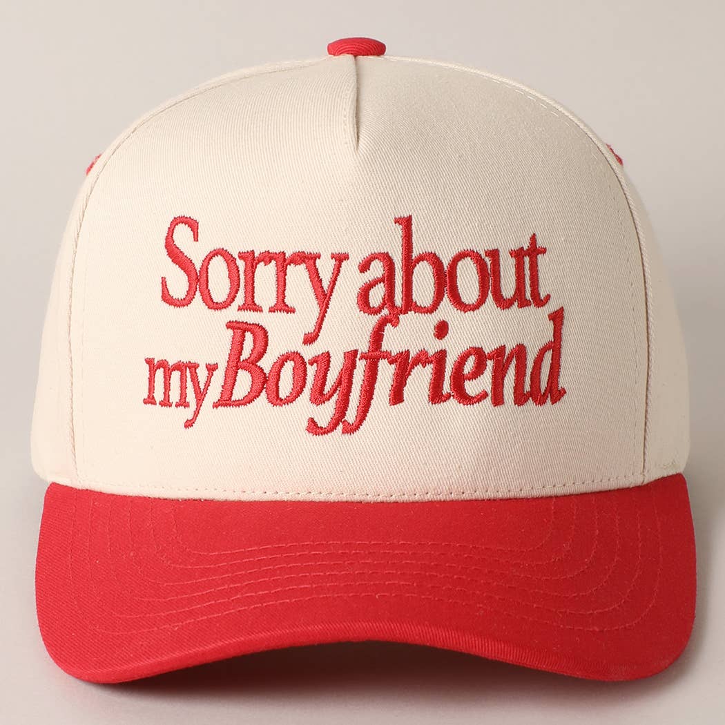 Sorry about my Girlfriend/Boyfriend Trucker Hat