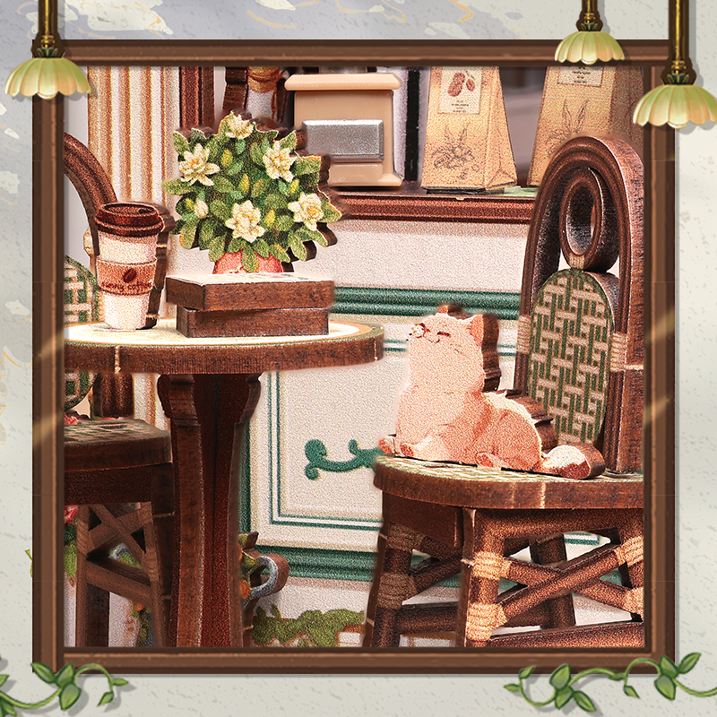 DIY Book Nook Kit: Sunny Café