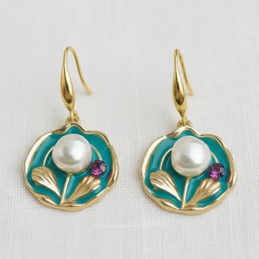 Artistic Floral Inspired Earrings