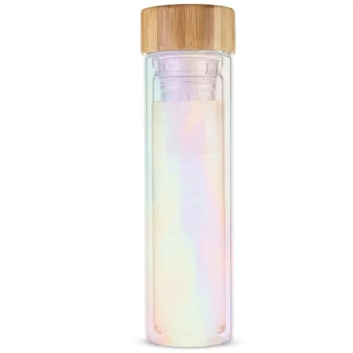Insulated Glass Travel Mug w/ Infuser