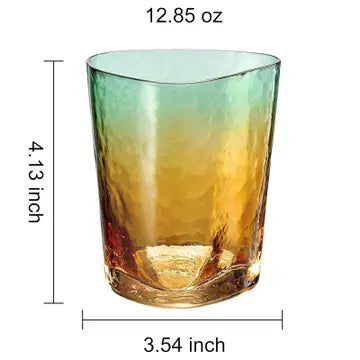 Gold & Teal Glassware Collection