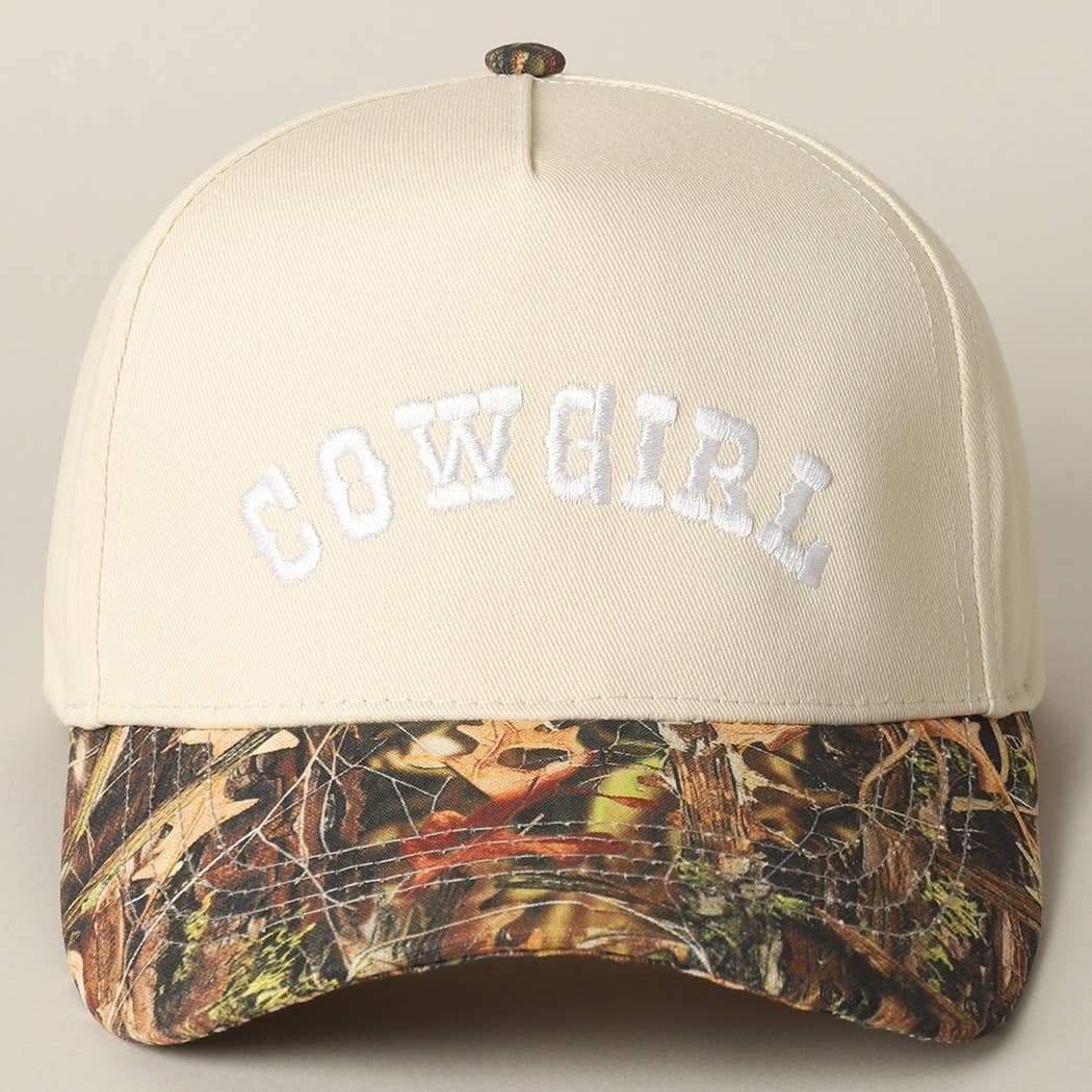 Cowgirl Embroidered Trucker Hat