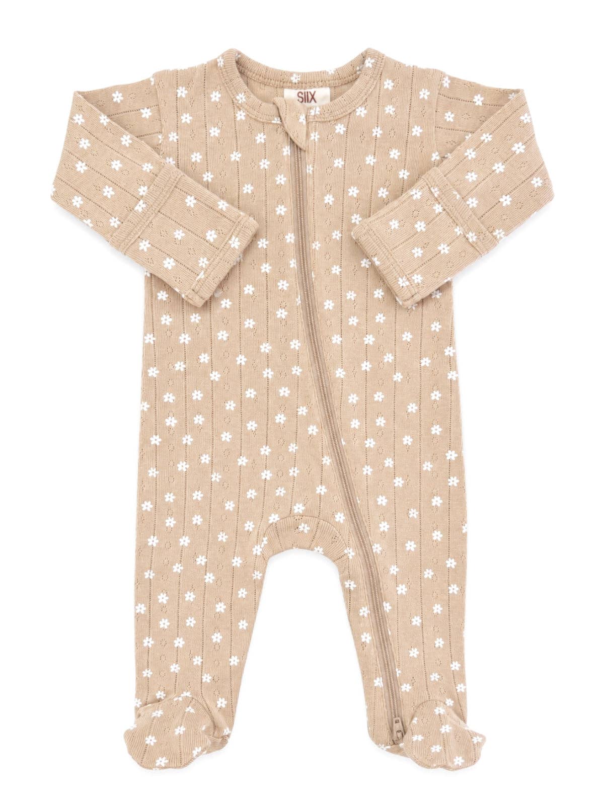 Organic Pointelle 2-Way Zip Footie