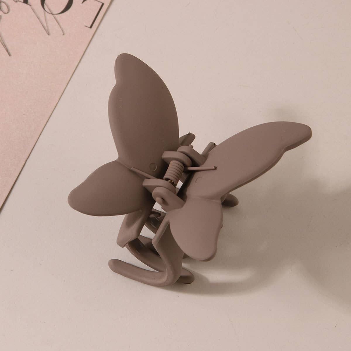 Matte Butterfly Hair Claw Clips