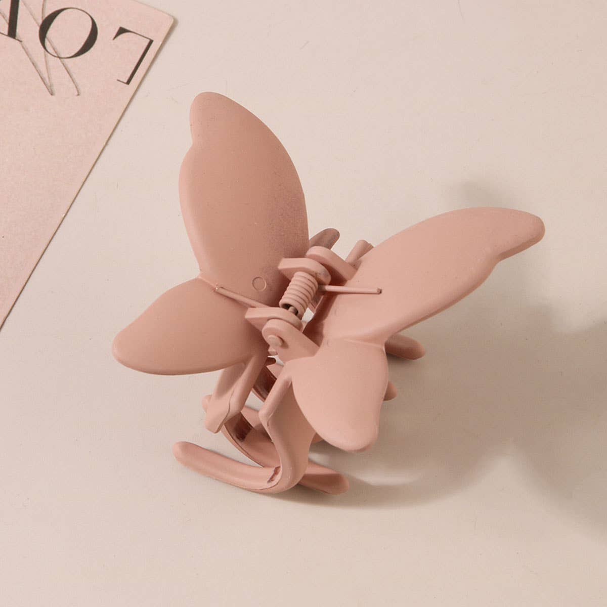 Matte Butterfly Hair Claw Clips
