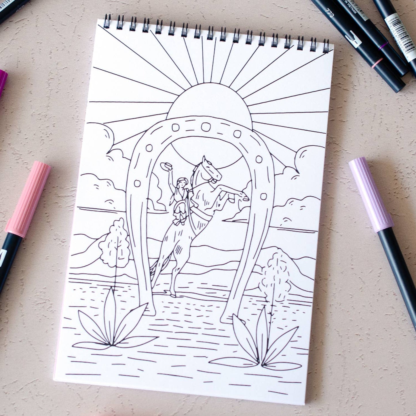 Cosmic Cowgirl Coloring Book
