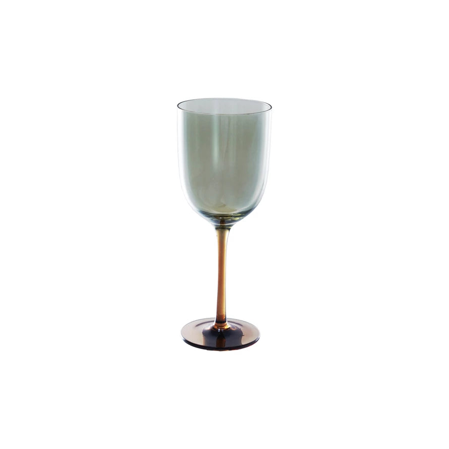 Amber & Green Iridescent Glassware