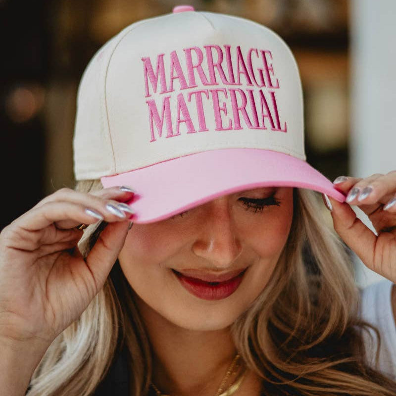 Marriage Material Two-Toned Trucker Hat