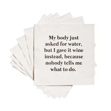 Funny Cocktail Napkins