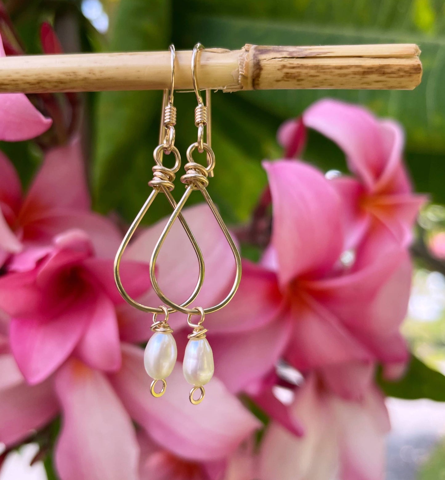 Small Teardrop Freshwater Pearl | 14kt Gold Filled, Sterling