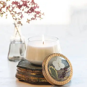 Petite Pressed Floral Candles