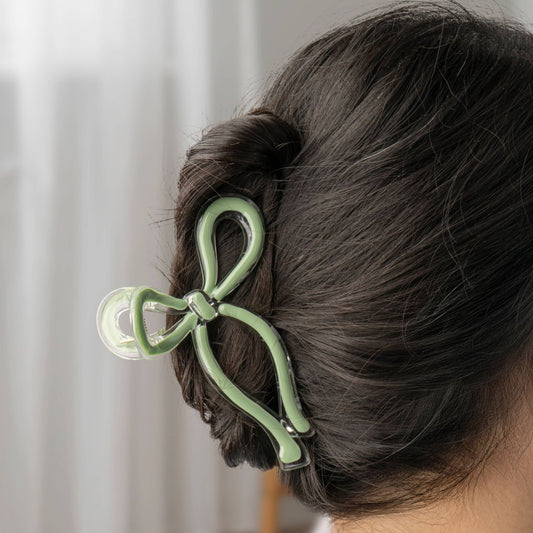 Demure Bow Hair Clips