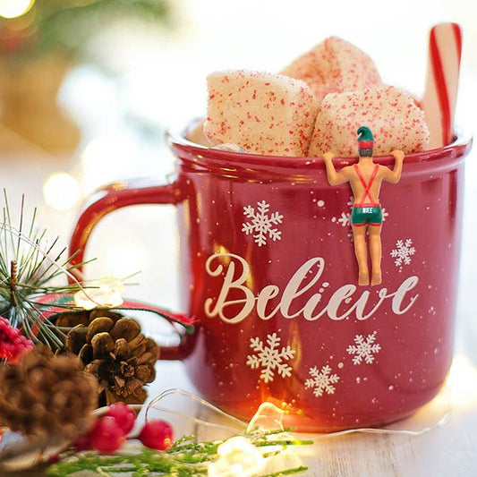 Elf Buddies Holiday Drink Markers