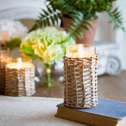 Wicker LED Candles
