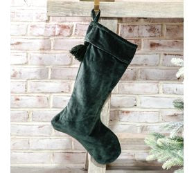 Emerald Velvet Stocking