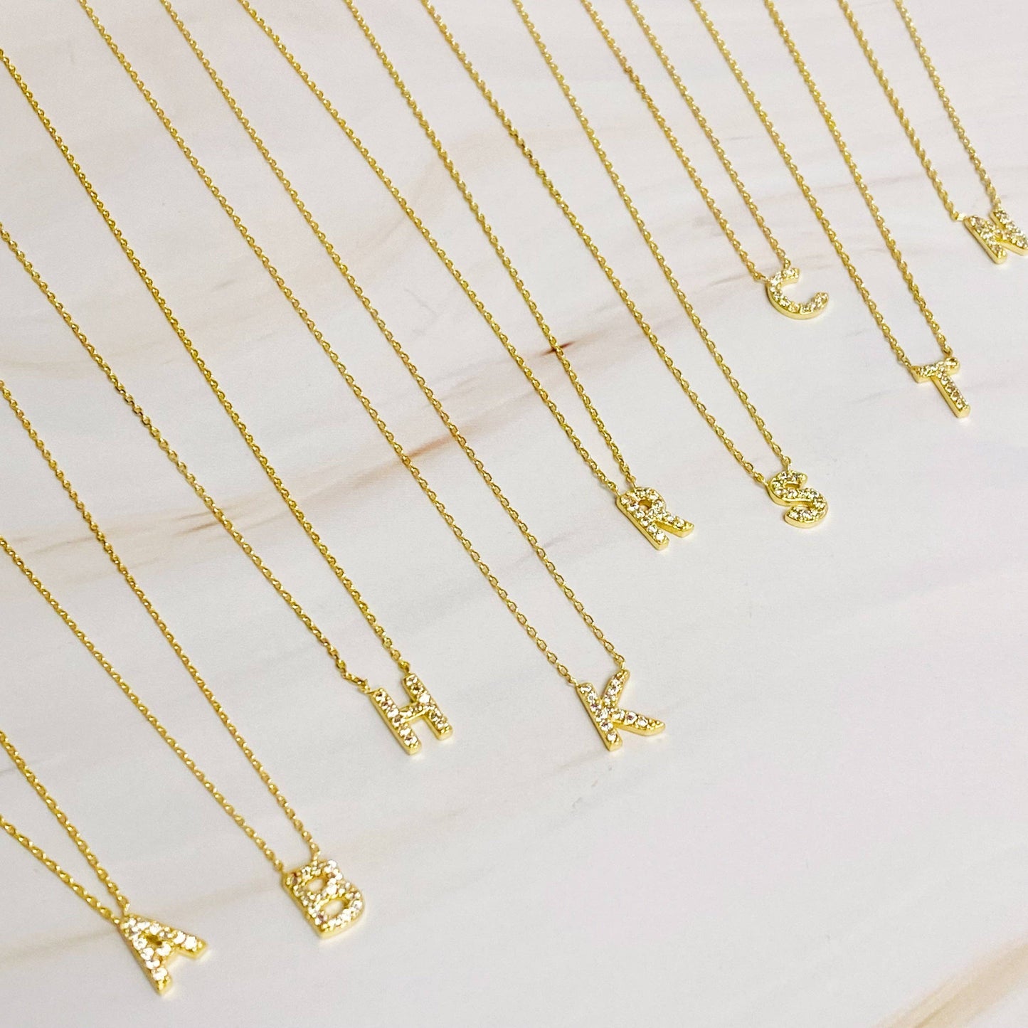Understated Beauty Initial Necklaces