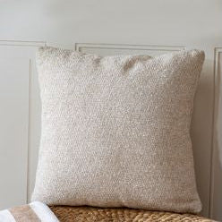 Beige 20" Chevron Stitch Pillow