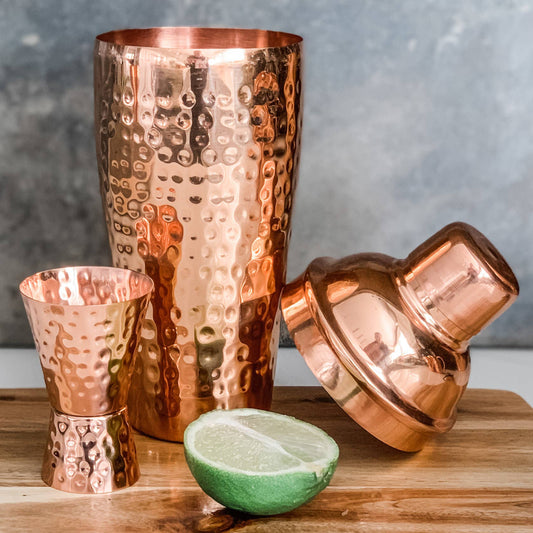 Hammered 22oz Solid Copper Shaker