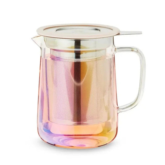 Iridescent Mini Glass Teapot & Infuser