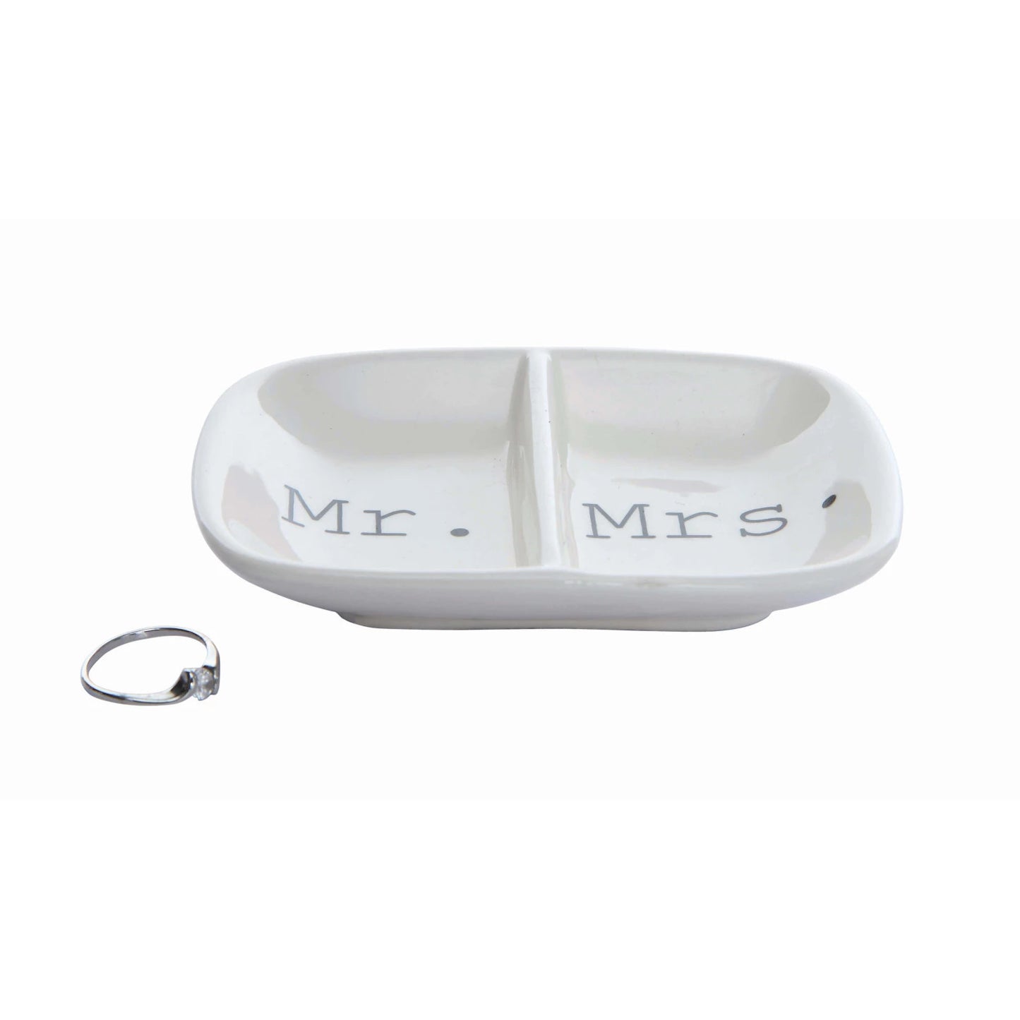 Mr. + Mrs. Ceramic Dish