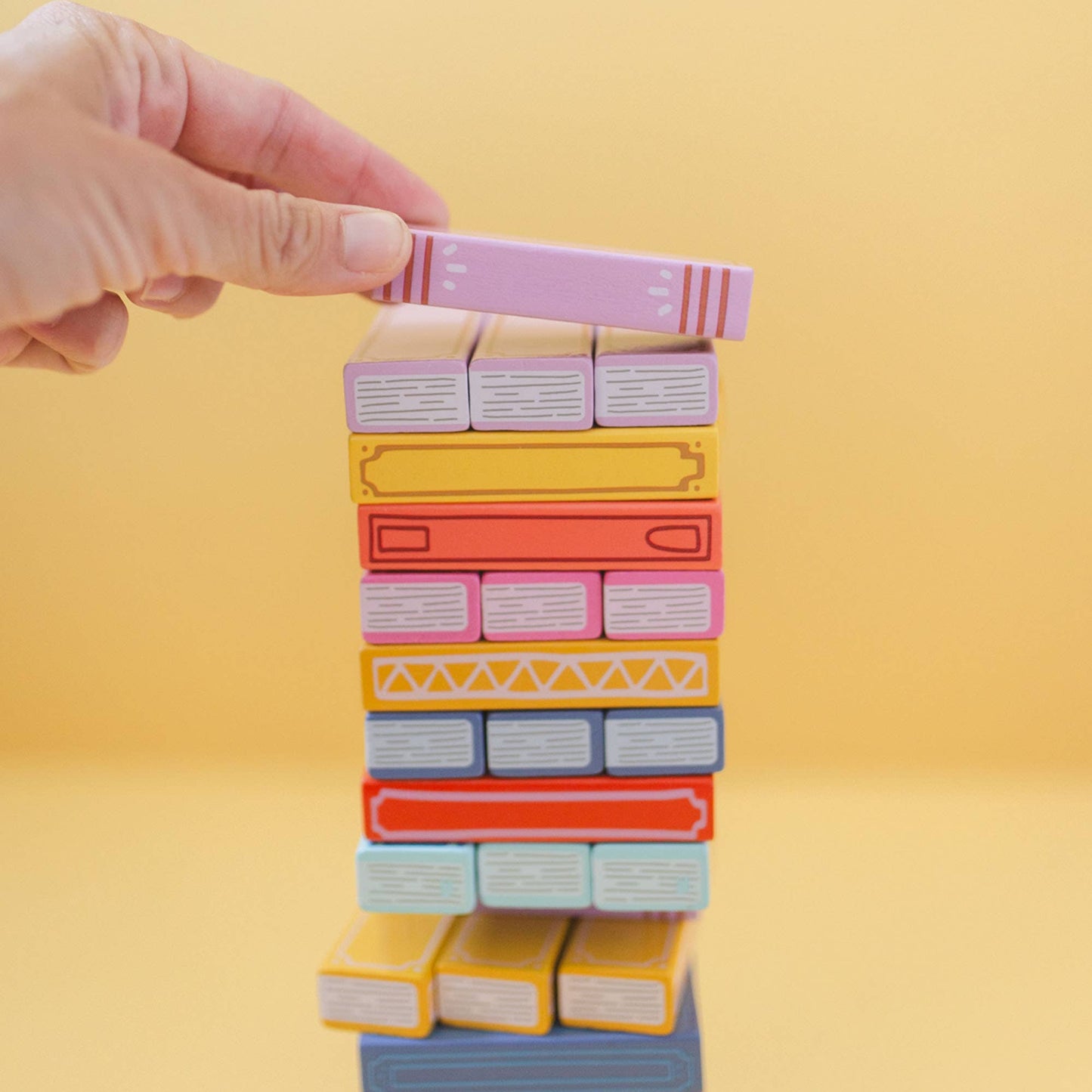 Bookish Tumbling Book Stack