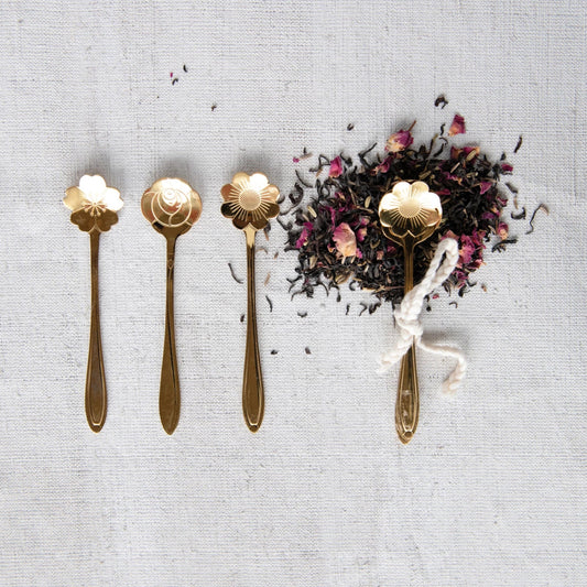 Stainless Steel Flower Spoons