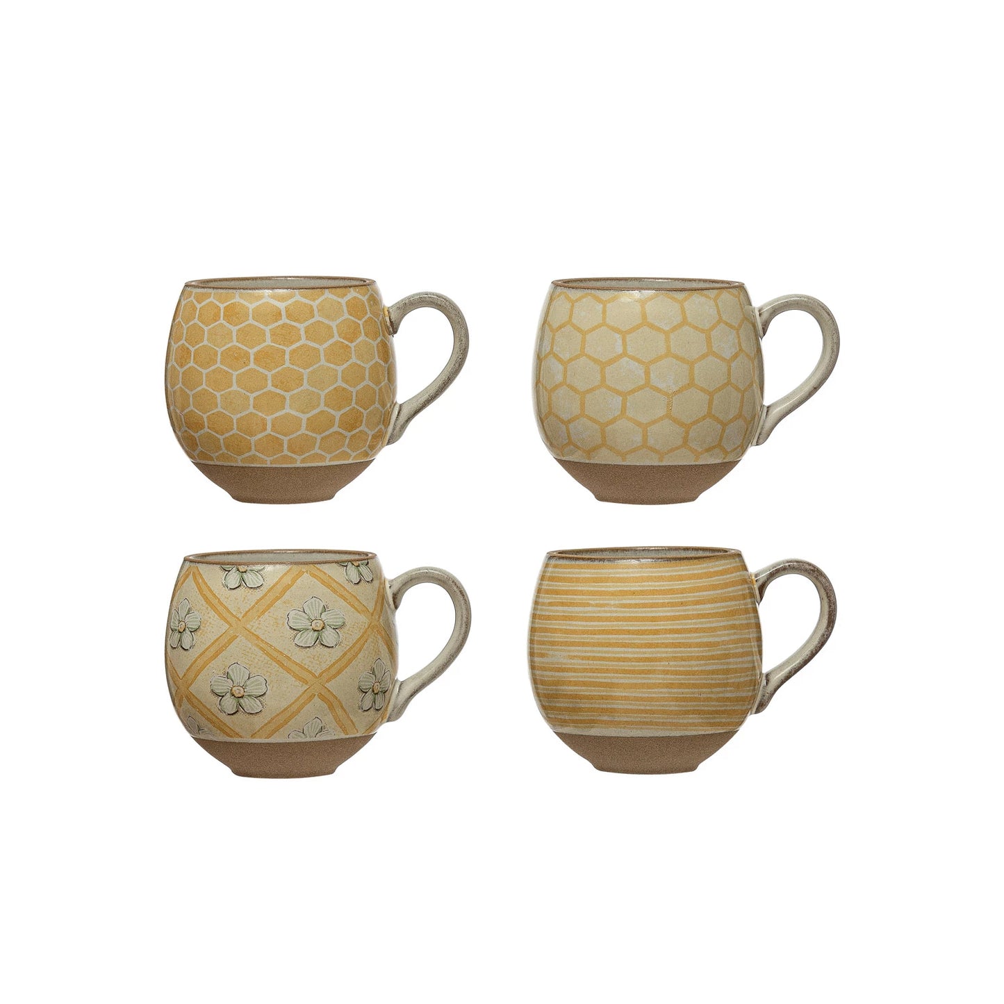 Rustic Country Patterned Mugs