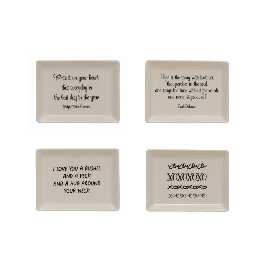 Lovey Saying Plates