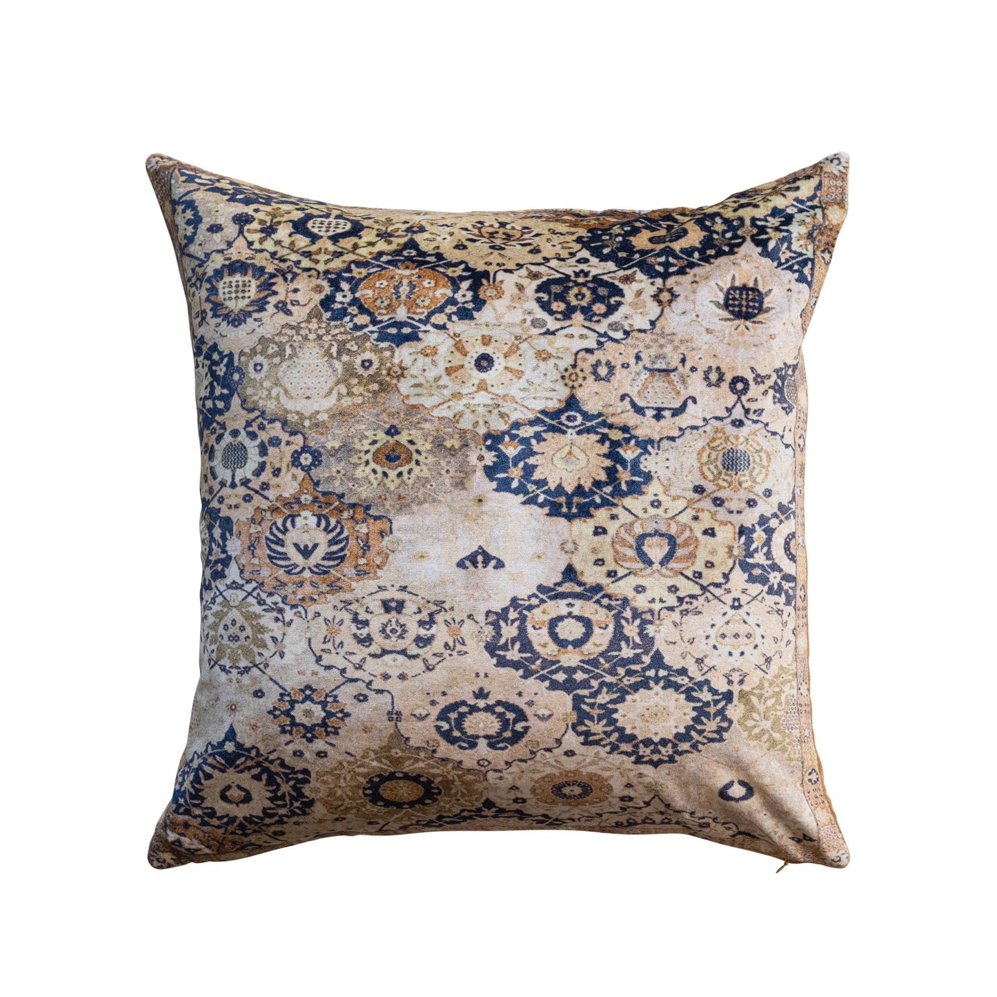 Bohemian Blue Velvet Pillow
