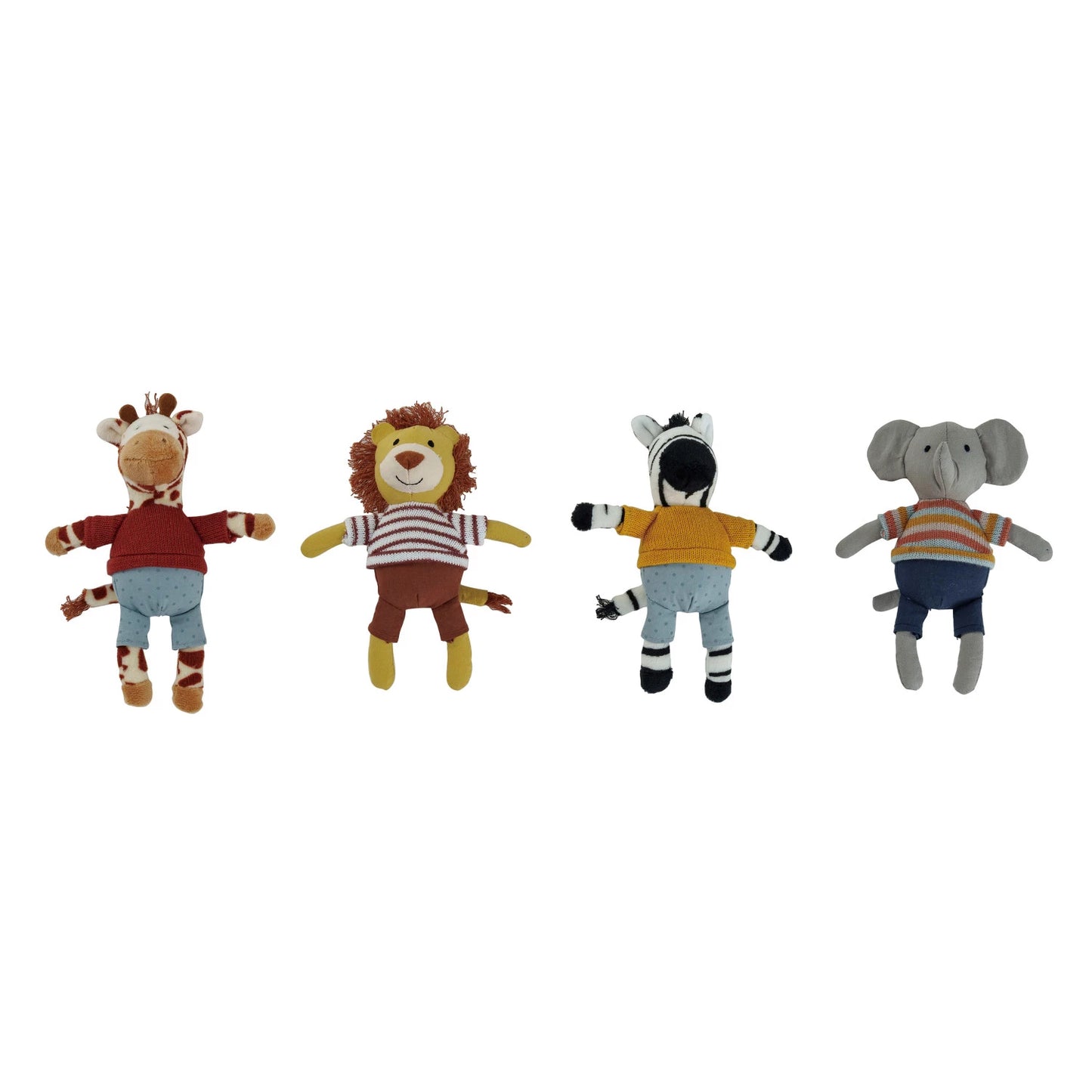 Plush Zoo Animals in Clothes