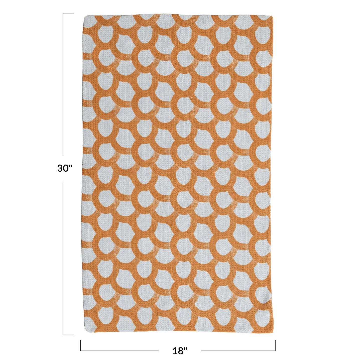 Honeycomb Pattern Recycled Microfiber Tea Towel