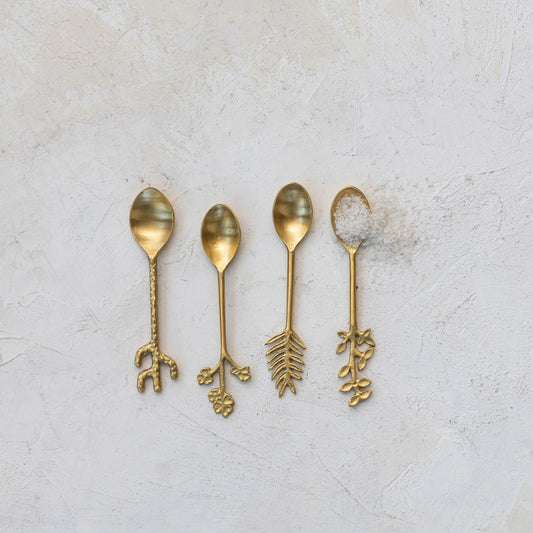 Gold Botanical Spoons