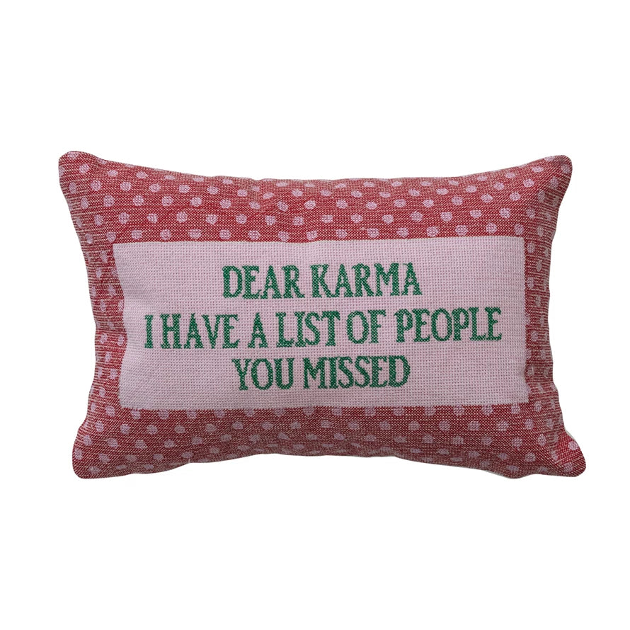 Snarky Embroidered Lumbar Pillows