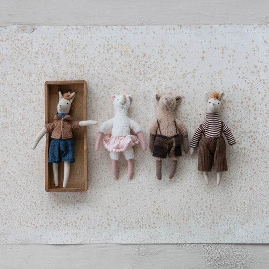 Plush Llamas in Clothes