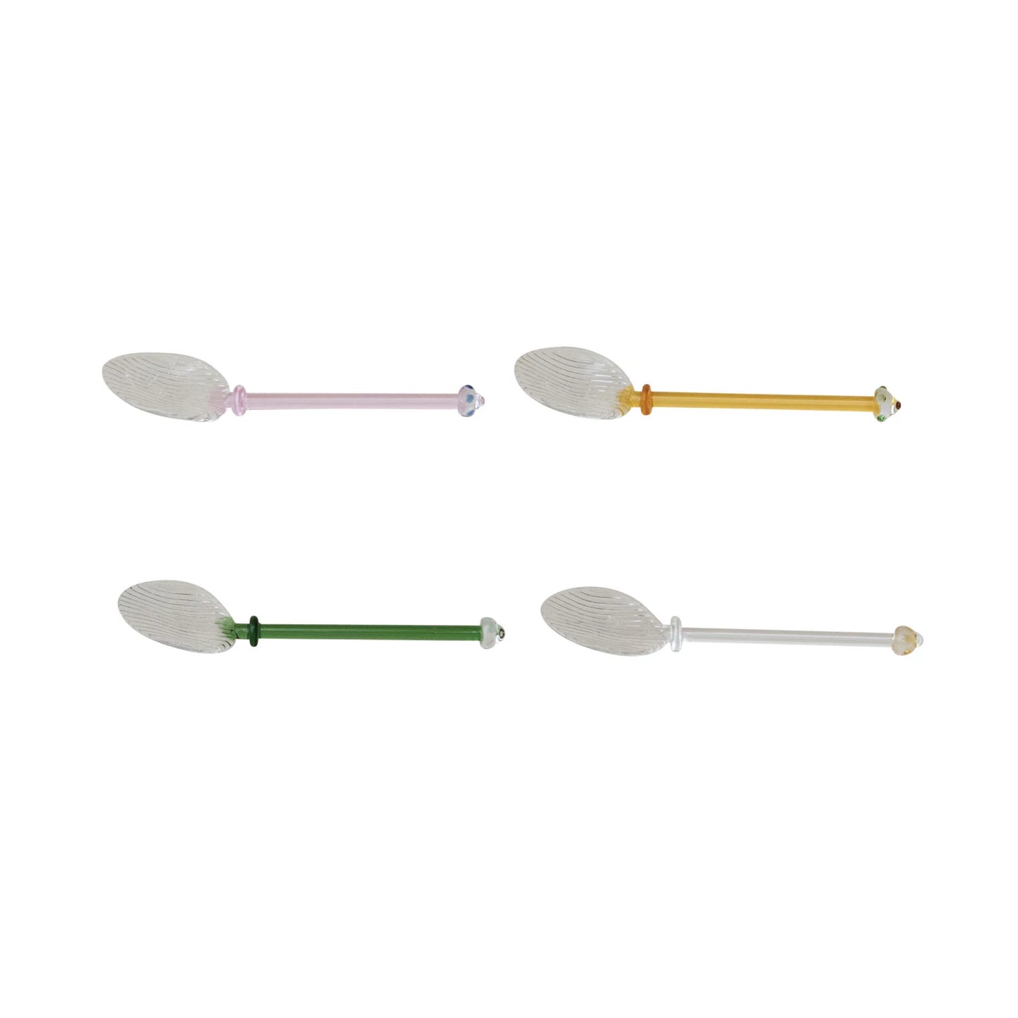 Pastel Glass Spoons