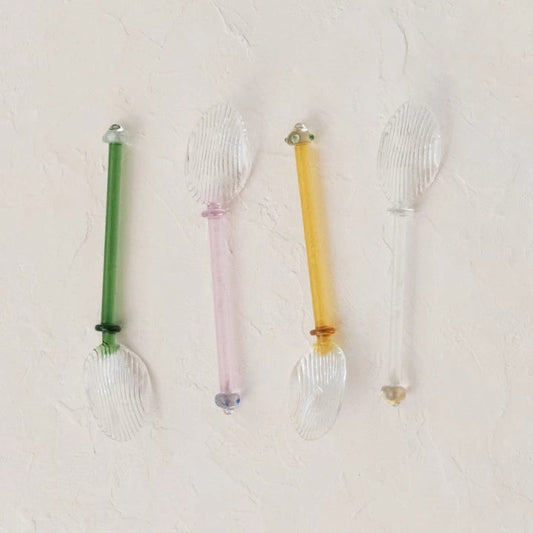 Pastel Glass Spoons