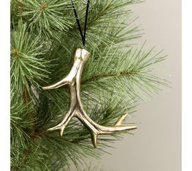 Gold Antler Ornament