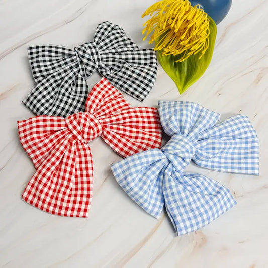 Plaid Hair Bows